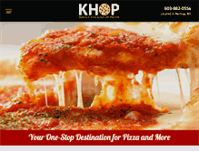 Tablet Screenshot of kinsleyhouseofpizza.com